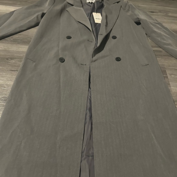 Gray Double-Breasted Coat - Picture 3 of 6